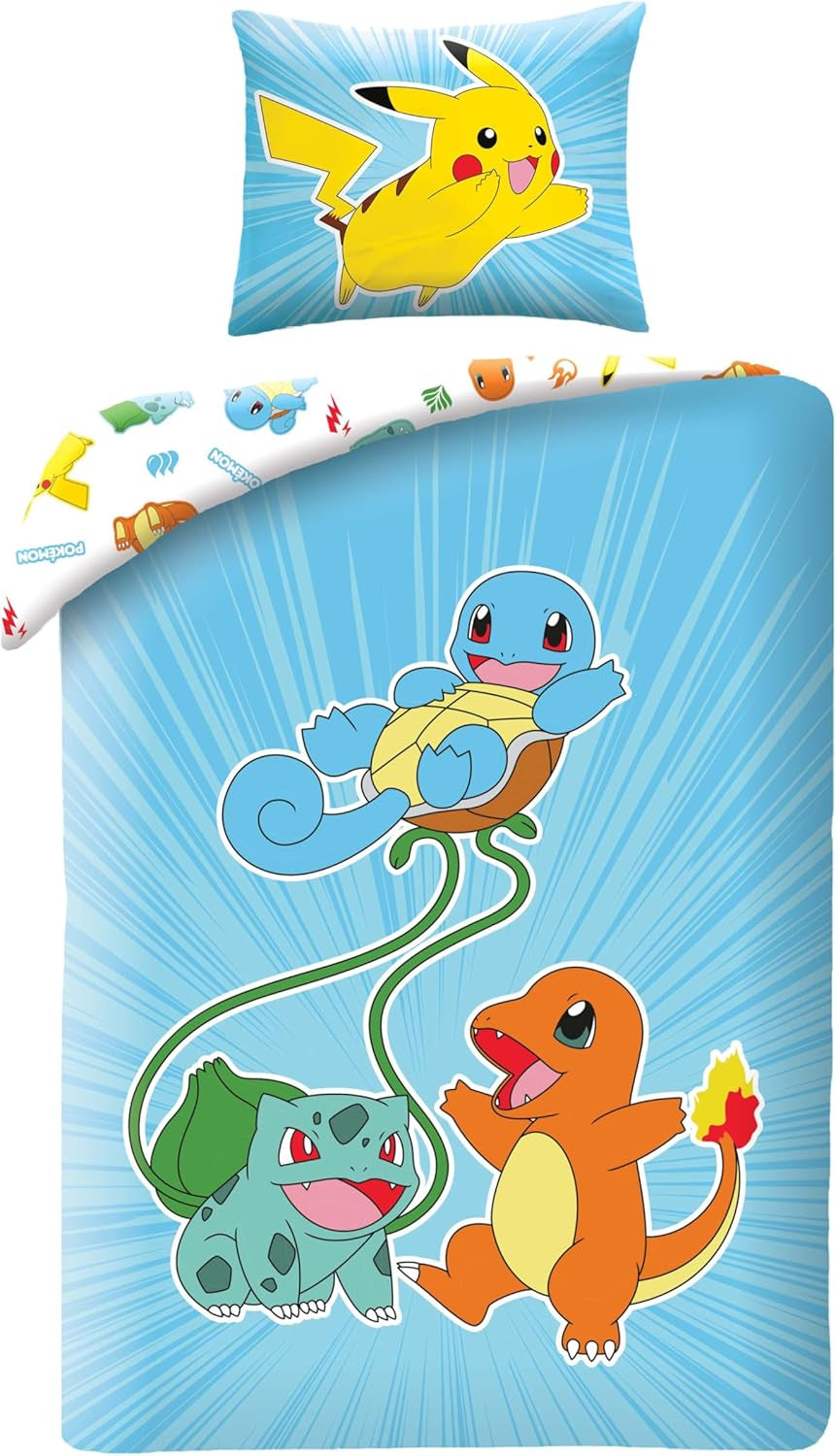 Pokemon sängkläder, mikrofiber polyester Sängkläder - barn Naty Shop Standardtitel