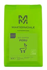 Martermühle Peru Bio Kaffeebohnen 1 kg mittelkräftig I Arabica I Arom: Mjölkchoklad, blommiga toner, nötter I Ganze Bio Kaffee-Bohnen schonend geröstet, säurearm