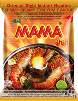 MAMA Instant Nudles med kyckling - Instant Nudlesoppa i orientalisk stil - Äkta thailändsk mat - 24 x 55 g