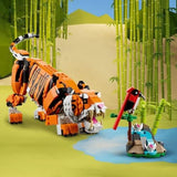 LEGO 31129 Creator Majestic Tiger, Panda eller Fish 3-i-1 djurfigursset leksak för barn Pojkar och flickor Byggset för djurbyggande leksak Besuche den LEGO-Store