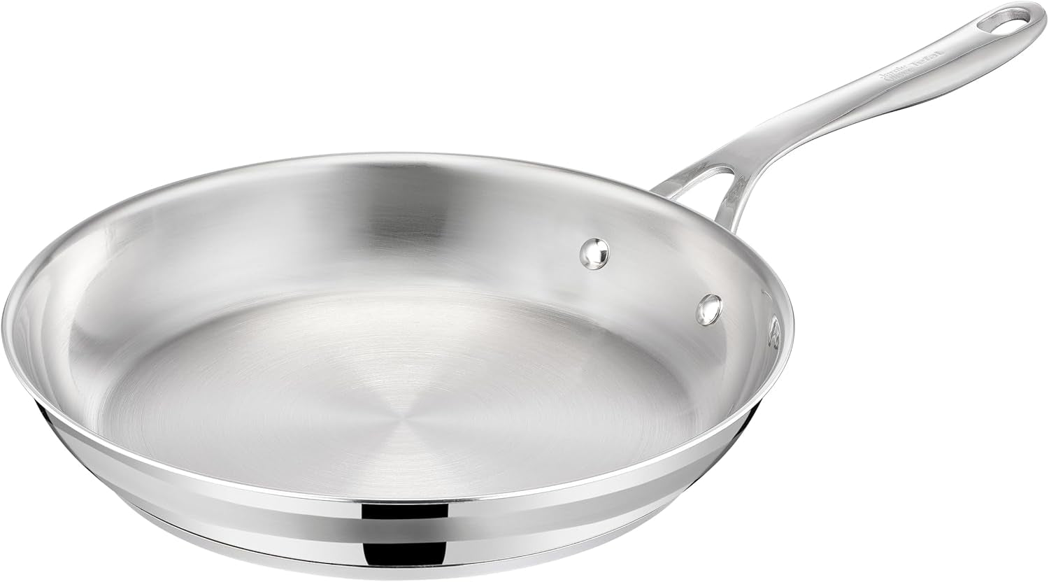 Jamie Oliver från Tefal Cook Smart stekpanna 28Cm, obelagt rostfritt stål, Lämplig för induktion Grytor och kastruller Naty Shop Standardtitel