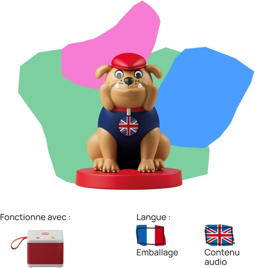 Karaktär med ljud - It's gone, Happy English - musik, sånger och ljud - leksak, pedagogiskt innehåll, fransk version, barn för alla åldrar Jucarii Bebe Naty Shop