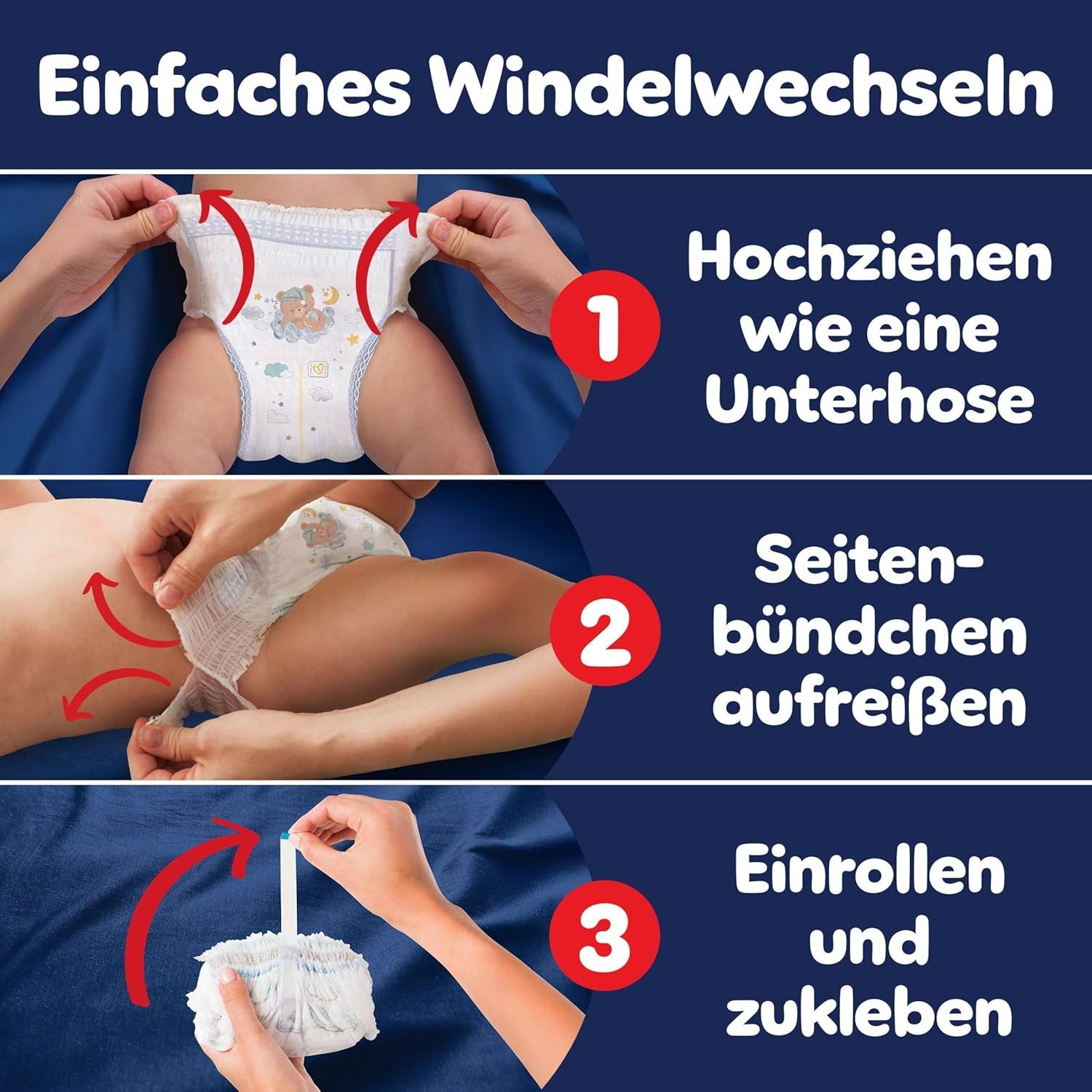 Pampers Night Pants storlek 6 blöjor, 138 stycken, 13kg-19kg, ger extra skydd hela natten.