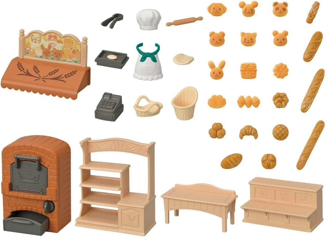 Sylvanian Families 5536 Starter House Bageri Set - Dollhouse Lekset Dollhouses Naty Shop