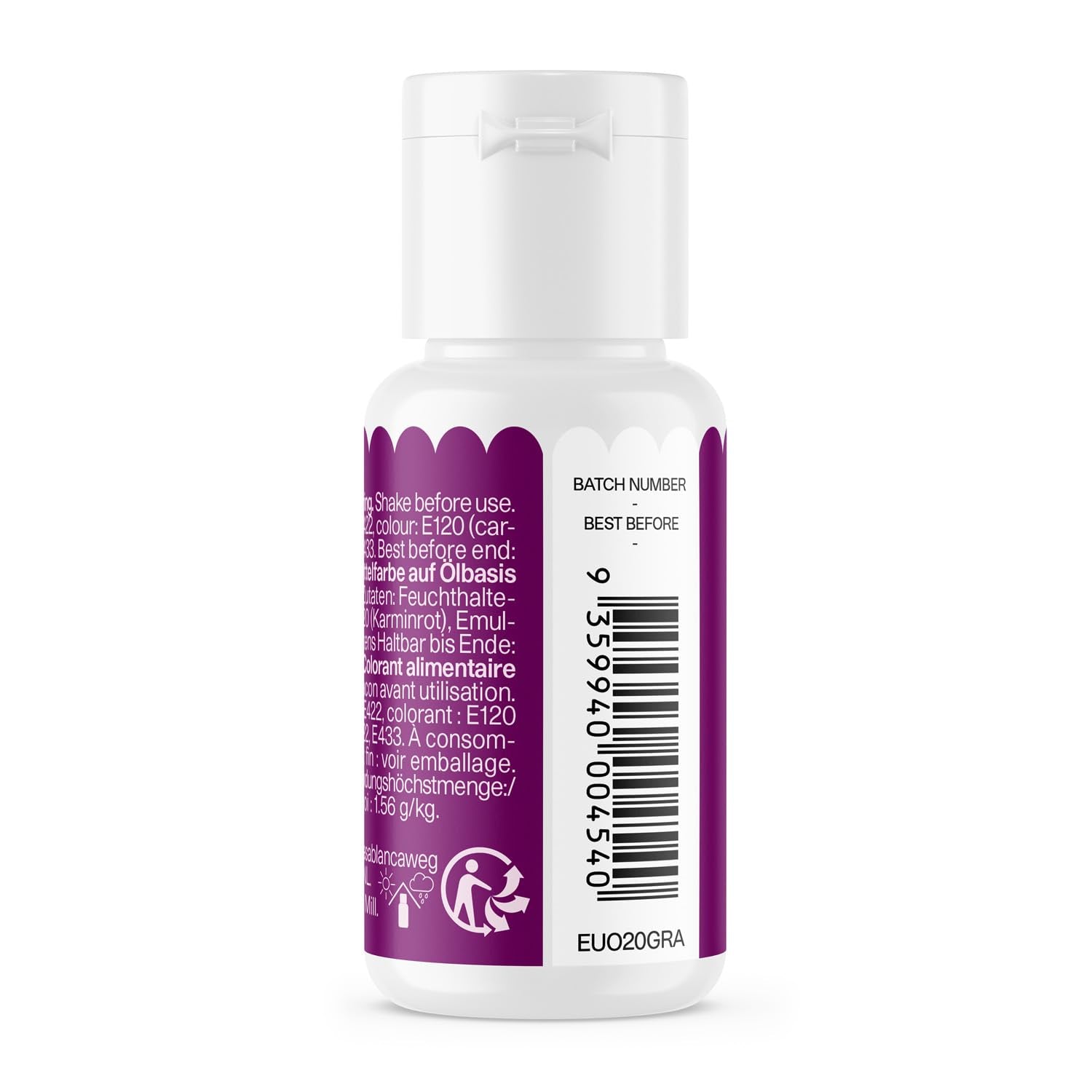 Livsmedelsfärg baserad på druvolja Color Mill Oil Blend - Livsmedelsfärg för choklad, fond, muffins, kakor, bakning, makroner - Matfärg för dekoration av tårtor - 20 ml