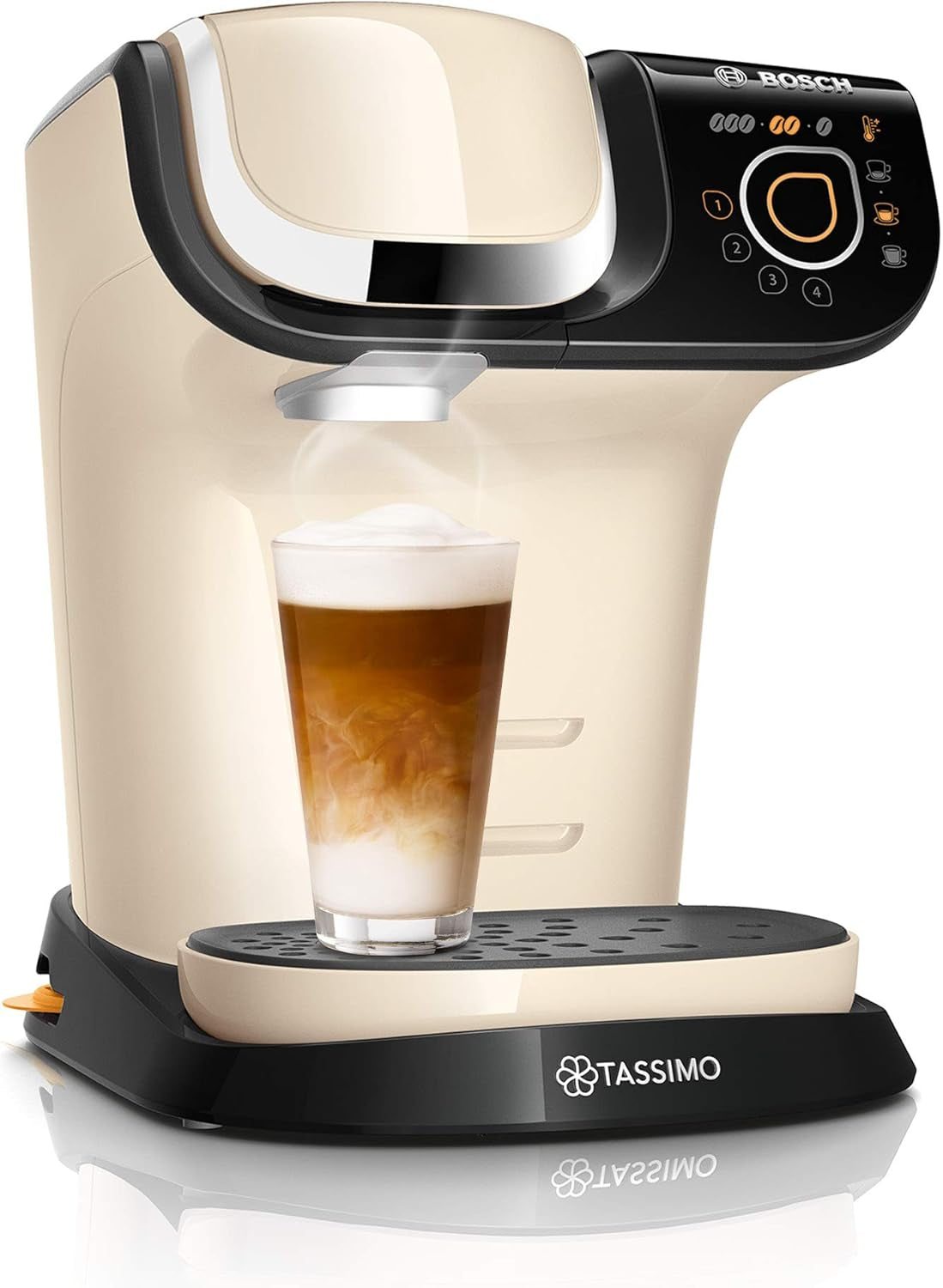 Tassimo My Way espressomaskin med 2 kapslar TAS6502 med vattenfilter, 70+ drycker, dryckesanpassning, kaffevariation, enkel bryggning, 1500W, svart
