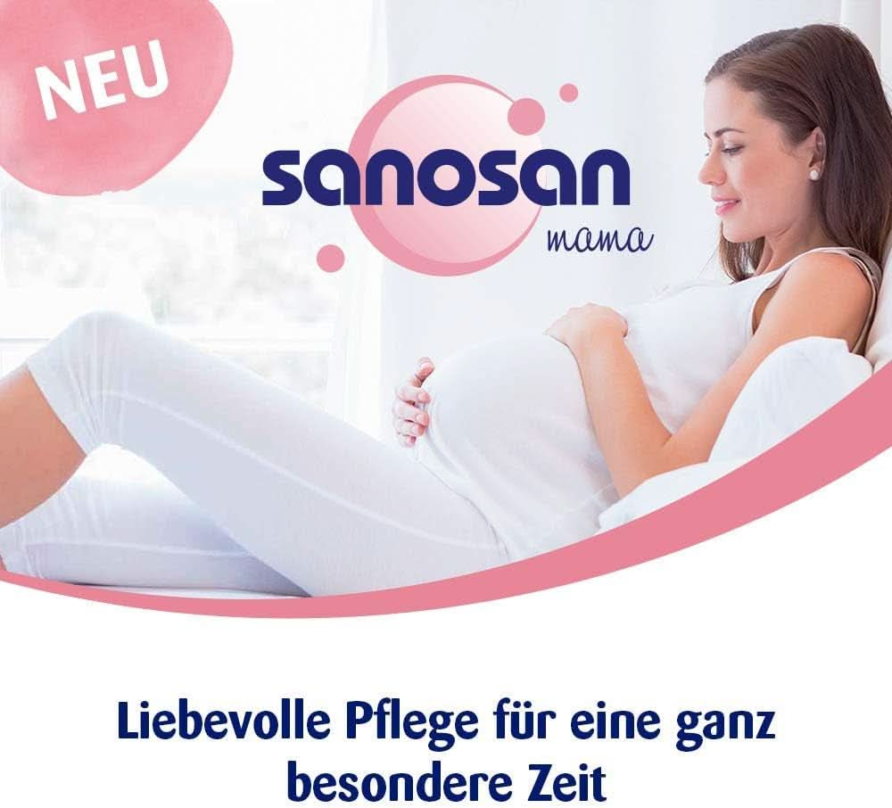 Sanosan Stretch Mark Minimiser, kliniskt testad - bevisat minska bristningar efter graviditet, utan paraffinolja, färgämnen, silikoner, 75 ml Kosmetika och skönhet Naty Shop