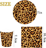 Leopardmönster Party Geschirr Kindergeburtstag Deko Geburtstag Party Geschirr Dschungel Pappteller Becher Servietten Babyparty Tischdeko Set