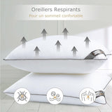 Bedstory Kudde, 50 X 70 Cm, 2 delar, Bittålig, Svettandande, Hypoallergen, Fyllning: 100 % polyesterfiber, Ultrakomfort och mjuk komfort och utmärkt stöd Naty Shop Standardkuddar