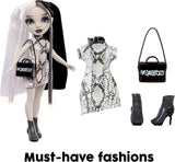 Rainbow High Shadow High Heather Grayson Doll - 28 cm i nyanser av grått, svart och vitt hår och outfit, snygg väska, söt present till barn 4-10 år
