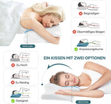 Nackkudde Huvudkudde Ortopedisk kudde Memory Foam Kudde Ergonomisk huvudkudde Nackstödskudde Anti-sidoslagskudde för sido-, rygg- och magsyllar Vita cervikala ortopediska kuddar Naty Shop