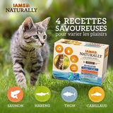 IAMS naturligt vått kattmat i sås - högkvalitativt våtfoder med fisk för vuxna katter, Sea Collection, 12 x 85g