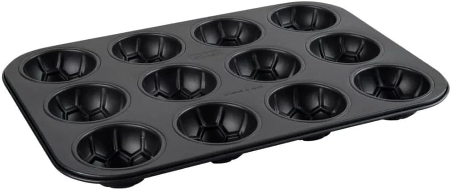 Zenker 12Er Muffinform – Muffinbackblech Für Muffins Und Cupcakes Aus Der Serie Soccer Baking– Hitzebeständiges 12Er Muffinblech Mit Antihaftbeschichtung, Schwarz Formar och brickor för bakning Naty Shop