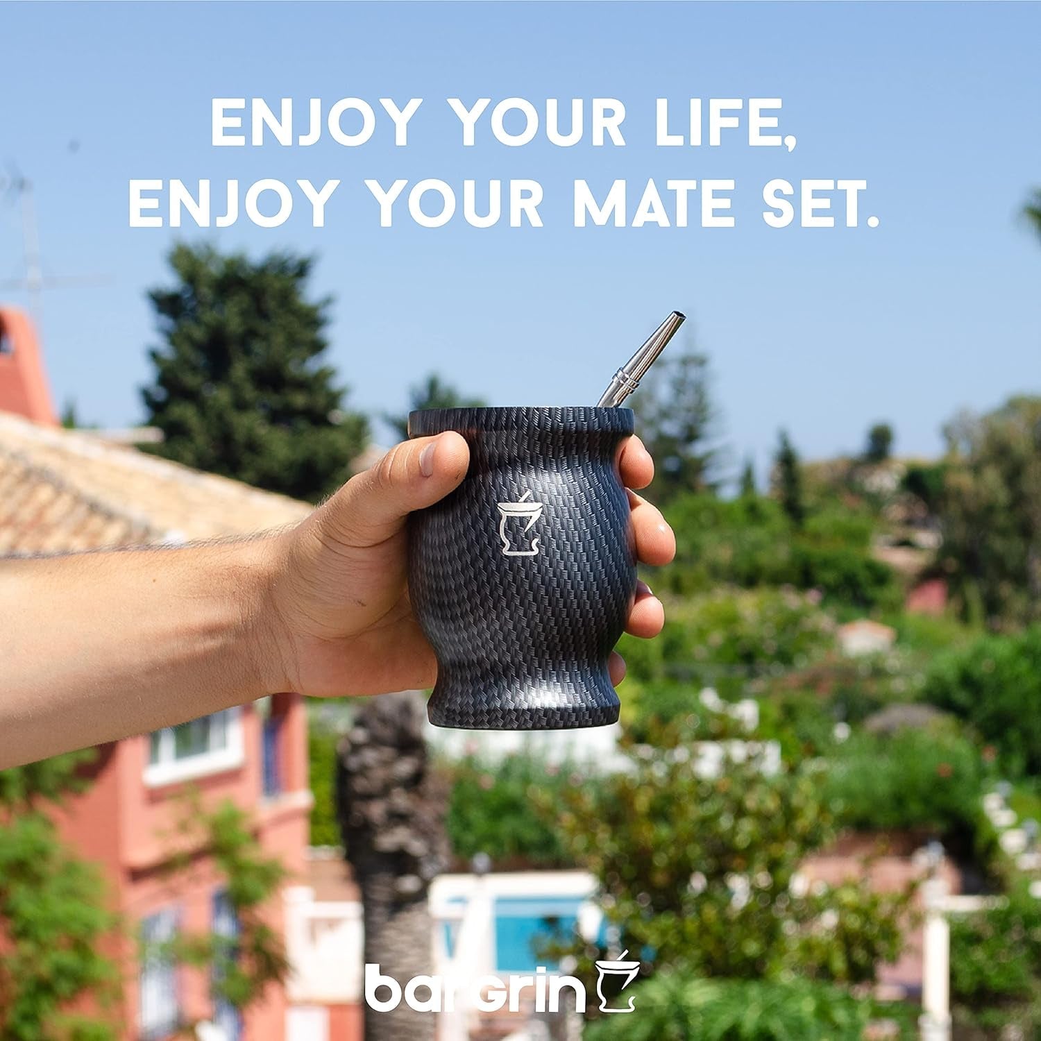 Mate Tea Set - Mate Mugg - Mate and Bombilla Set - Tekoppar - Double Wall Design Mate Mugg - Yerba Mate Mugg Set