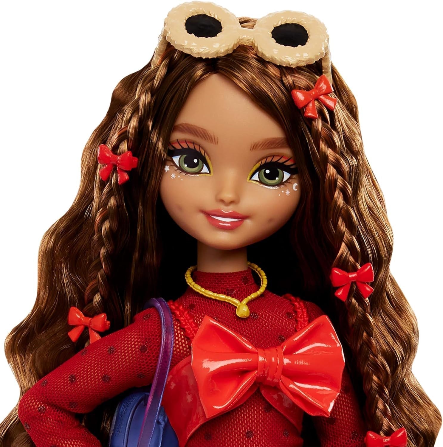 Barbie Dream Besties docka och tillbehör, rörlig Teresa modedocka med brunt hår och hårklämmor, 10 bitar videospelstema, HYC23 Naty Shop Dolls
