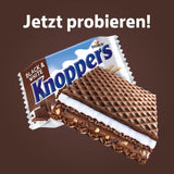 White and Black Knoppers – 8 x 25g – Rånskivor fyllda med mörka kakaobrån, bitar av svarta kex, mjölk och nougatkräm