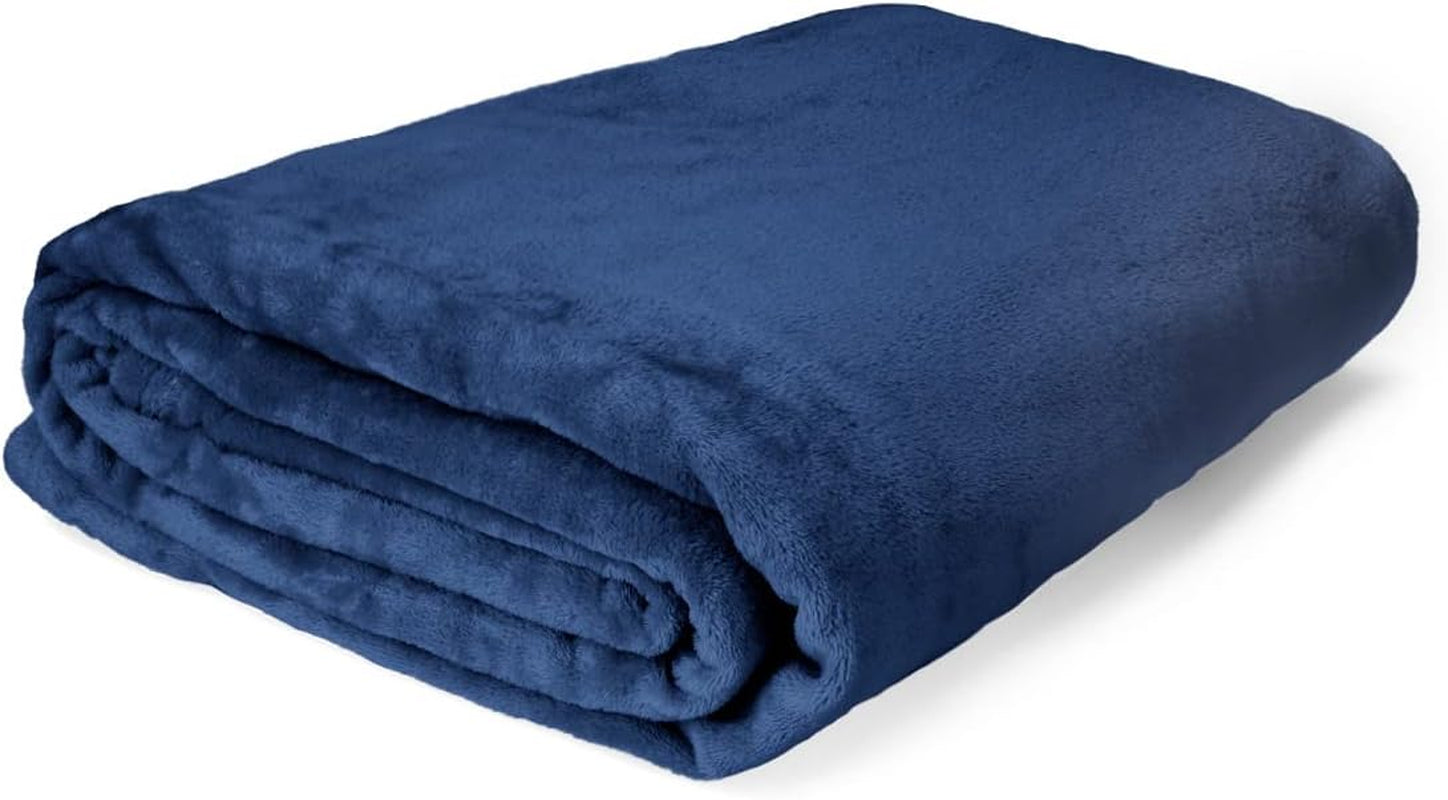 HOMLA Fluffig och varmröd fleecefilt - för soffa och säng Bekväm filt Sofffilt Vardagsrumsfilt - lättskött 150 X 200 cm Rosa Sängar och filtar Besuche den HOMLA-Store Marinblå Mukava Polyester 200X220 Cm