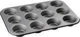 Zenker 12Er Muffinform Energy, Premium-Backform, Für Köstliche Kuchen, Verkürzt Die Backzeit Um Bis Zu 20% (Farbe: Silber/Anthrazit), Menge: 1 Stück, Hellgrau Und Dunkelgrau Formar och plåtar för bakning Naty Shop