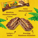 Kaba Neapolitan bars 40g, 4 knapriga bars fyllda med wafers och fin hasselnötskräm, i multipack med original Kaba-smak