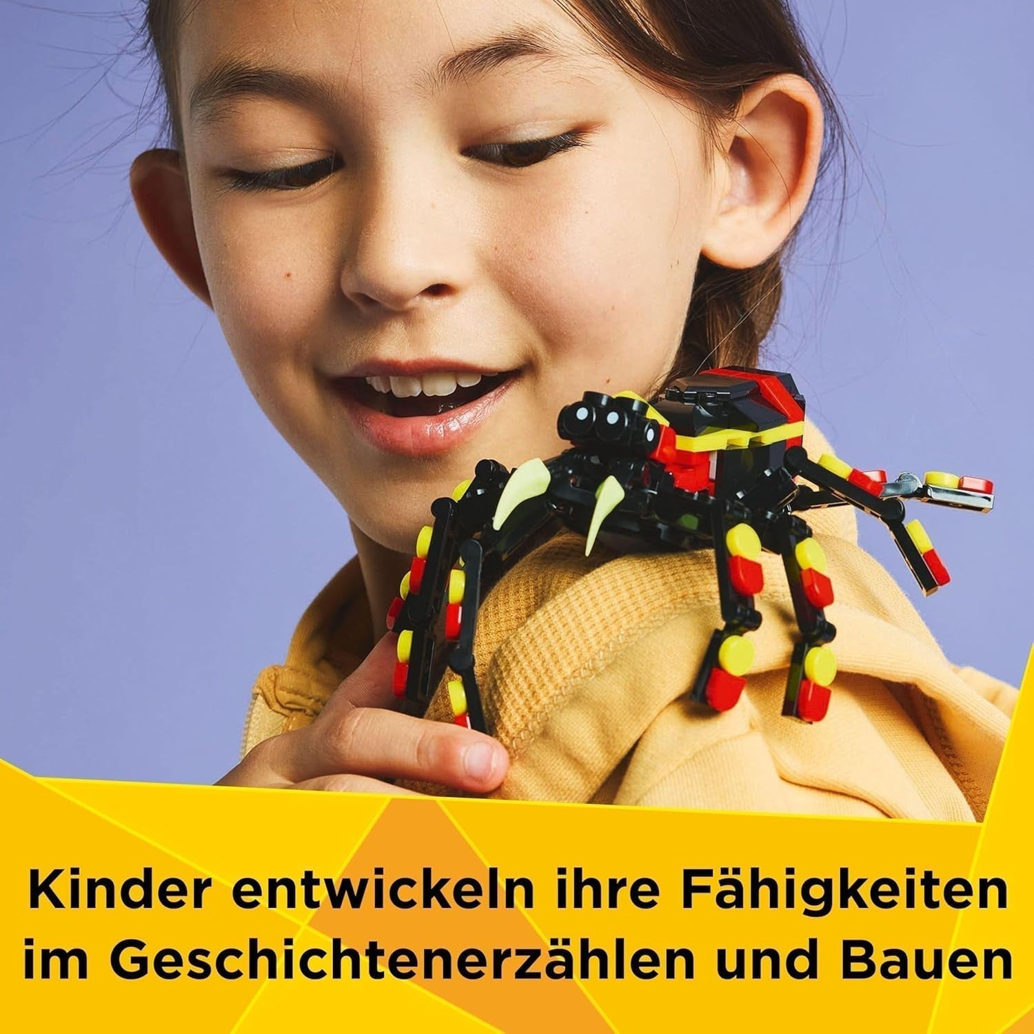 LEGO Creator 3In1 Vilda djur: Överraskningsspindel - leksak att bygga om till en skorpion eller ormfigur - byggset med 3 modeller - present till pojkar och flickor från 7 år 31159 Byggset Besuche den LEGO-Store