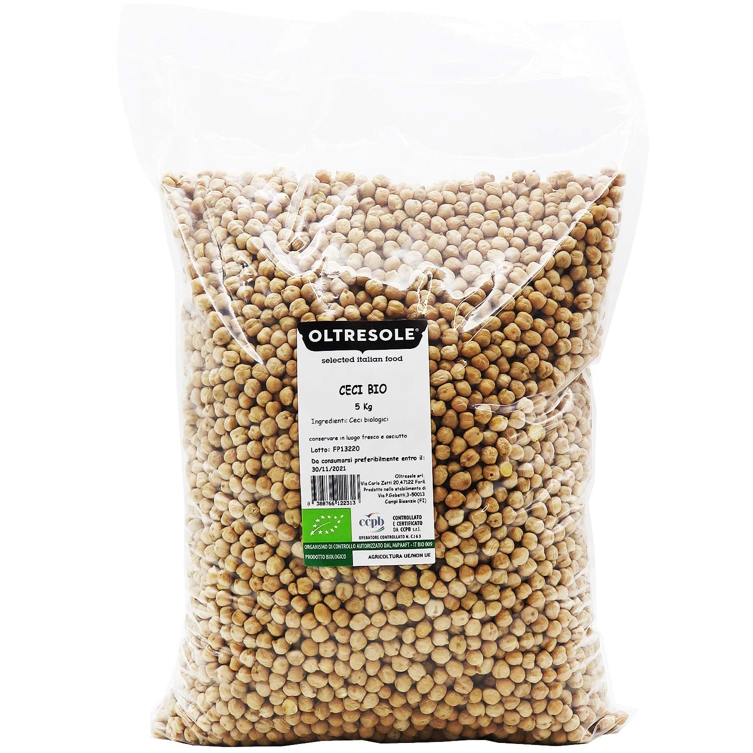, 5 kg ekologiska kikärter, ekologiska torkade baljväxter från kontrollerad odling, spannmål Naty Shop Standardtitel