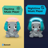 Baby Einstein Earl the Elephant Bluetooth ljudmaskin, musiksystem + nattljus, baby till småbarn leksaker Bebe Naty Shop