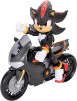 Sonic 3 The Movie Shadow Figure, 15 Cm, rörlig, inklusive Shadow Mobile från Jakks Pacific, Acoustic, Black Actionfigurer Naty Shop