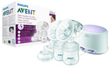 Dubbel elektrisk bröstpump Philips Avent SCF334/02 Tillbehör Mat och amning Bebe Naty Shop