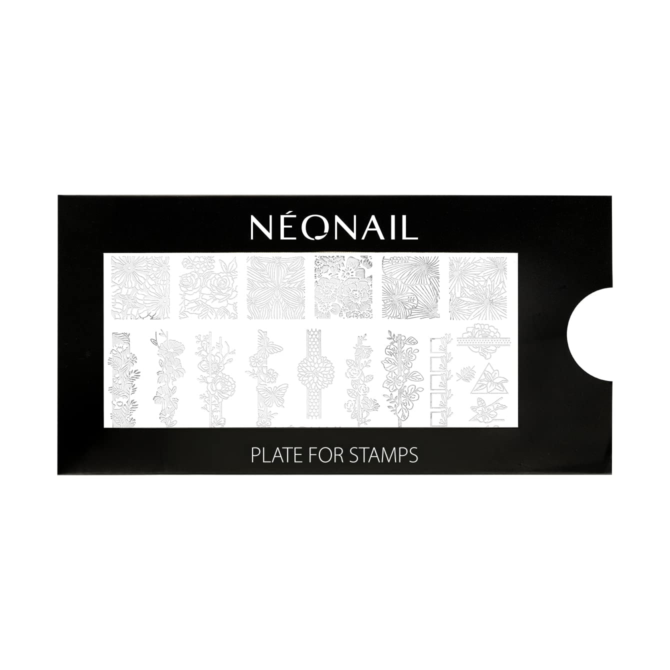 NÉONAIL Nagel Stempel Mit Schaber - Nägel Selber Machen - Nail Art Stämpel - Nageldesign Für Nagel Schablone - French Nails Stempel - Silikon Nagelstempel
