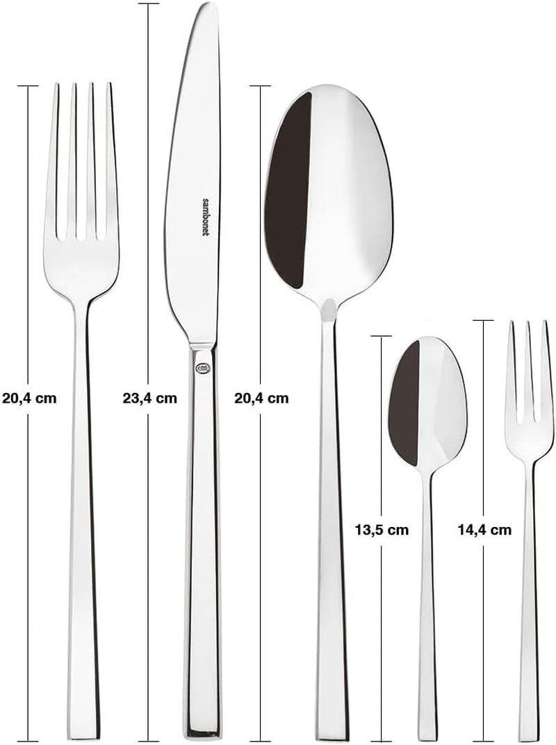 Sambonet 52562-N2 Rock rostfritt stål - Monoblock bestickset i rostfritt stål 18/10 Kitchen Naty Shop