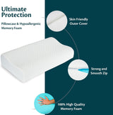 Nackstöd Höjdjusterbar Memory Foam Kudde Ortopedisk och Ergonomisk Sängkudde Nackesmärtlindring Kudde Nackstöd och Anti Snarkning Tvättbara Polyes. Keps Cervikala ortopediska kuddar Naty Shop