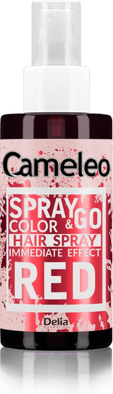 Cameleo - Spray & Go - hårfärgningsspray - lila - för blont, platinablont och grått hår - spraya helt enkelt och gå - semipermanent - omedelbart resultat - karnevalshårfärgningsspray - 150 ml Naty Shop Red Hair Dye 150 Ml (1 förpackning)
