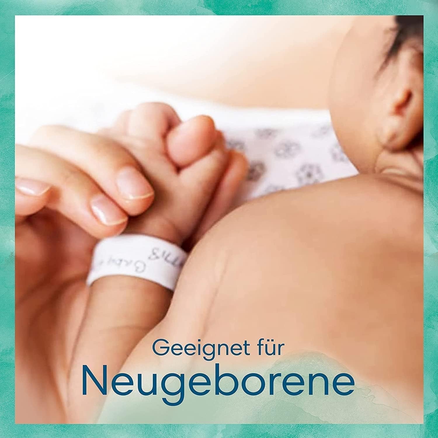 Harmonie Aqua Babyblöjset storlek 1 (2-5 kg, 180 st), storlek 2 (4-8 kg, 240 st), Half Moon Box och Aqua Baby Wipes, 720 Wipes (15 x 48), Baby Starter Kit