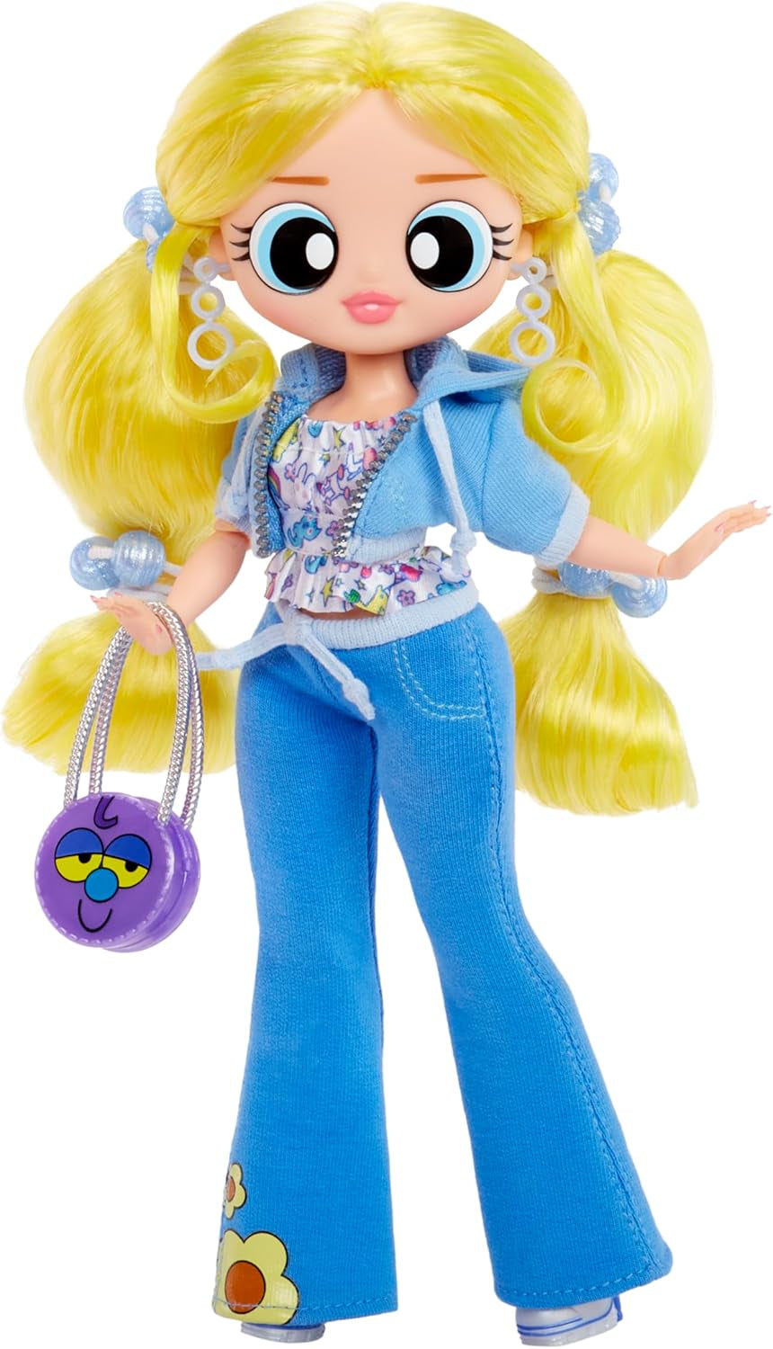 L.O.L. Överraskning! OMG The Powerpuff Girls Puppe - Bubbles - Enthält 1 Modepuppe, Inklusive Outfit och Accessoarer, 3 till Sammeln