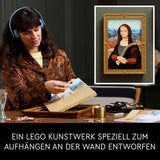 LEGO Art Mona Lisa, vuxenset, Leonardo Da Vinci-målning för hängning, kreativ aktivitet för män och kvinnor, present till konstälskare, italiensk renässanskonst 31213 Byggset Besuche den LEGO-Store