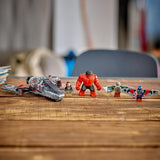 LEGO Marvel-uppgörelse mellan Captain America och Red Hulk Kids Byggbar Jet Set Superhjälteleksak för pojkar och flickor 8 år gammal äventyrsbyggnadsleksak 76292 Byggset Besuche den LEGO-Store