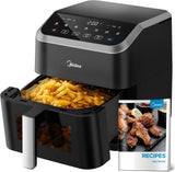 Midea Hot Air Fryer 2L, 1150W Airfryer, oljefri, Hot Air Fryer, Automatisk avstängningsfunktion Hushållsapparater Naty Shop 5L