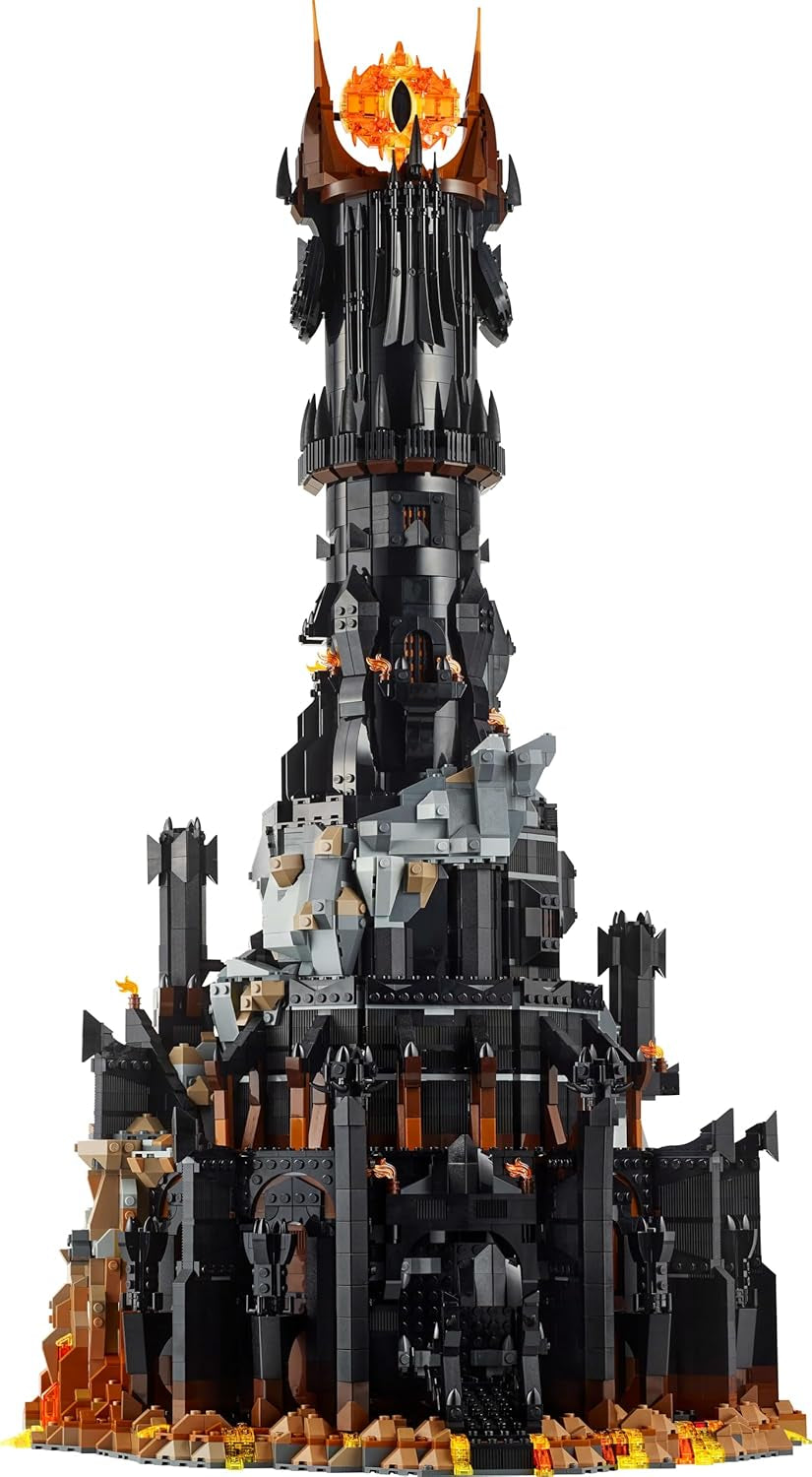 LEGO Ikoner Sagan om ringen: Barad-Door vuxen byggset med Sauron, Gothmog, Orc, Frodo, Sam och Gollum Minifigurer Filmminnen Fan Samlarobjekt 10333 Byggset Beuche den LEGO-Store