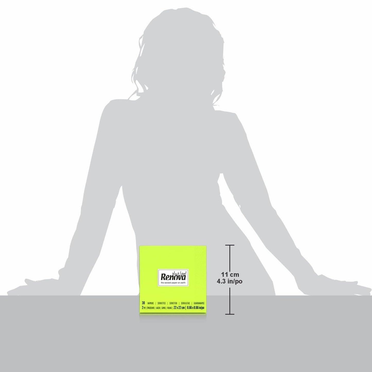 Renova Cocktail Green Paper Servetter - 30 servetter