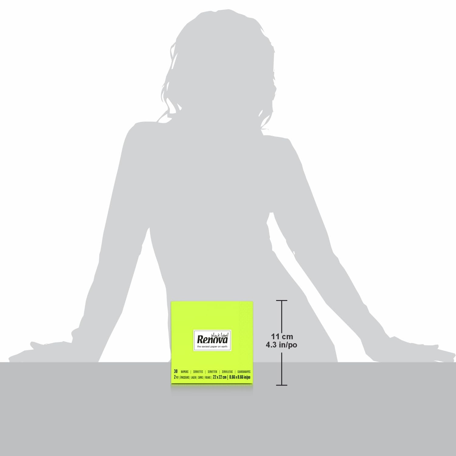 Renova Cocktail Green Paper Servetter - 30 servetter