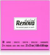 Renova cocktailservetter, fuchsia, 30 servetter