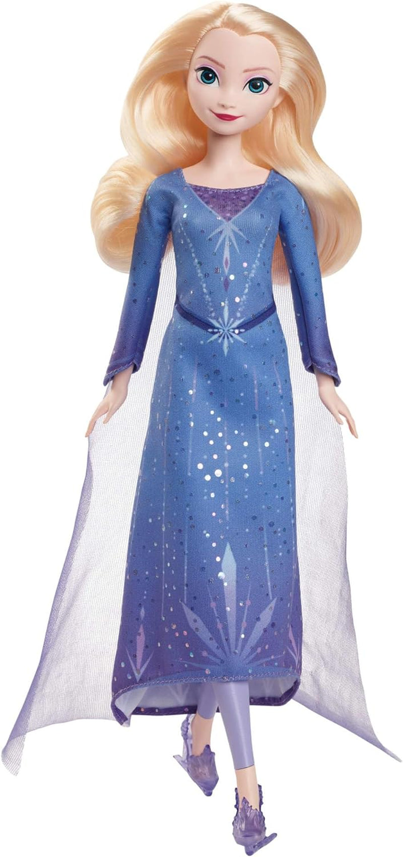 Mattel Disney The Ice Queen Elsa Doll, The Ice Queen Doll Kammat blont hår, Möbler, avtagbara skor, Disney presenter, 3 år gamla leksaker, HLW47 Naty Shop Elsa Dolls Ice Cream Look