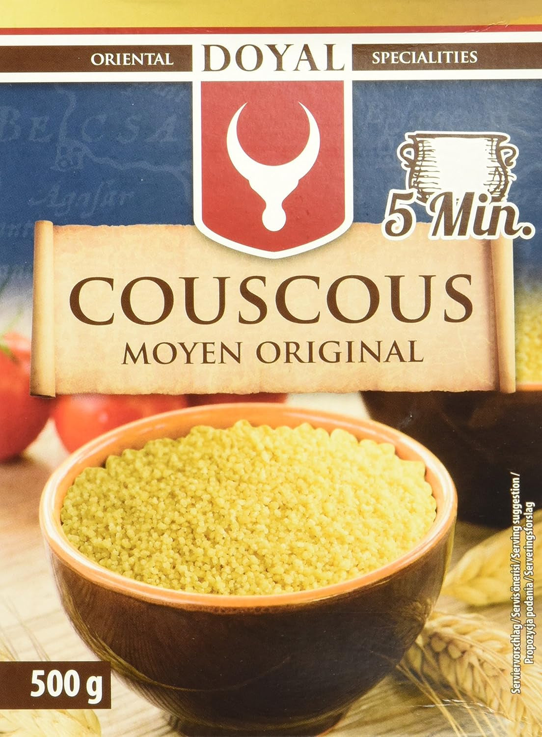 Couscous – Lätt och fluffig couscous med lätt nötsmak – En typisk nordafrikansk specialitet – 1 x 500g