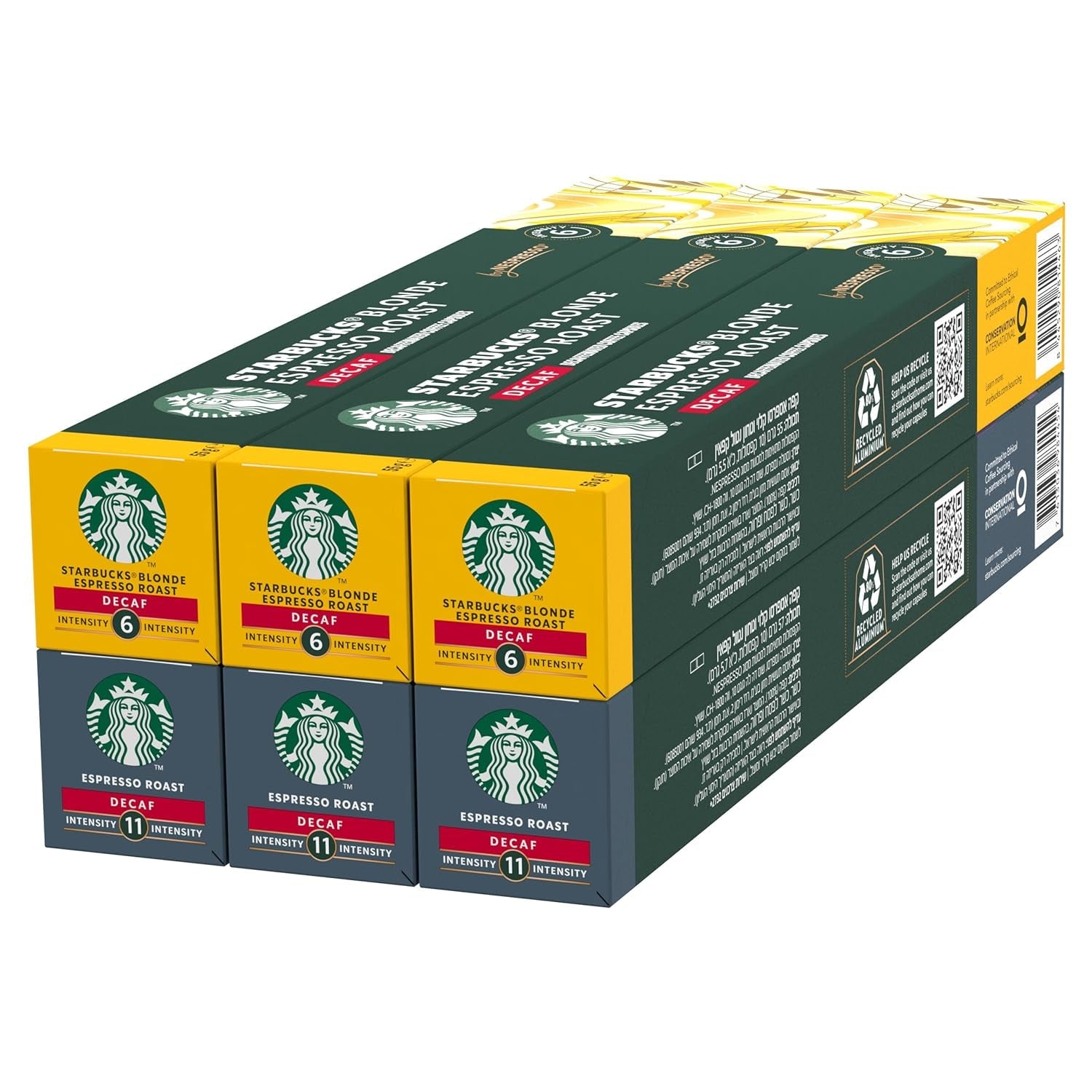 STARBUCKS Explorer Pack Decaf från Nespresso, Kaffeekapseln 6 x 10 (60 Kapseln) – Exklusiv bei Amazon