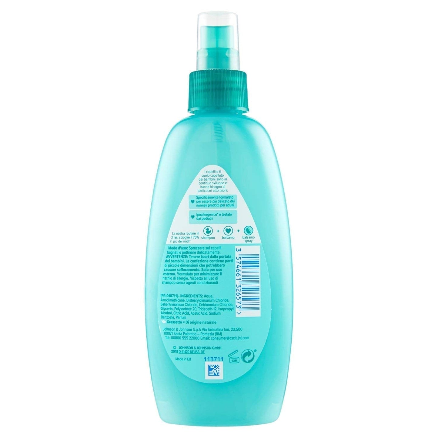 Spray för barn, inga knutar, trassel, inga revor, även för långt eller lockigt hår, 200 ml Håravtrassande produkter Naty Shop