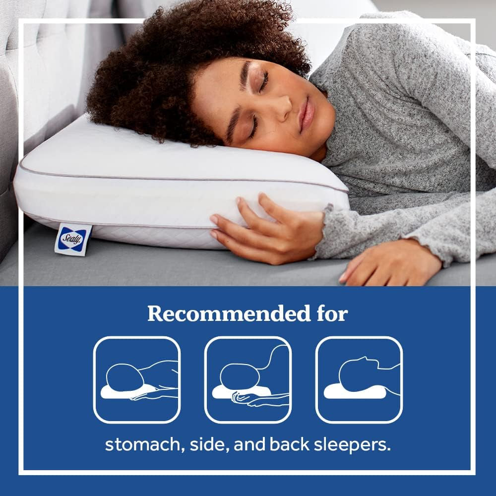 Sealy Essentials Memory Foam Kudde Standard Vit 2 delar Naty Shop Standard Kuddar