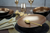 CreaTable, 23598, GLAMOR-serien - guld, 16-delat servisset, porslinskombinationsservice, diskmaskin och mikrovågssäker, kvalitetstillverkning