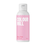 Color Mill Oil Based Food Colour, Blek Rosa Oil Blend - Livsmedelsfärg för choklad, fondant, muffins, kakor, bakning, macaroons - matfärg för tårtdekorering - 100ml