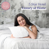 Fluffco Dun Alternativ Kudde Standard Kudde För Sova Queen Kudde Säng Kudde Side Sleeper Kudde Kylkudde Hotell Kudde Nackkudde Resekudde (Standard Fast) Standard Kuddar Naty Shop