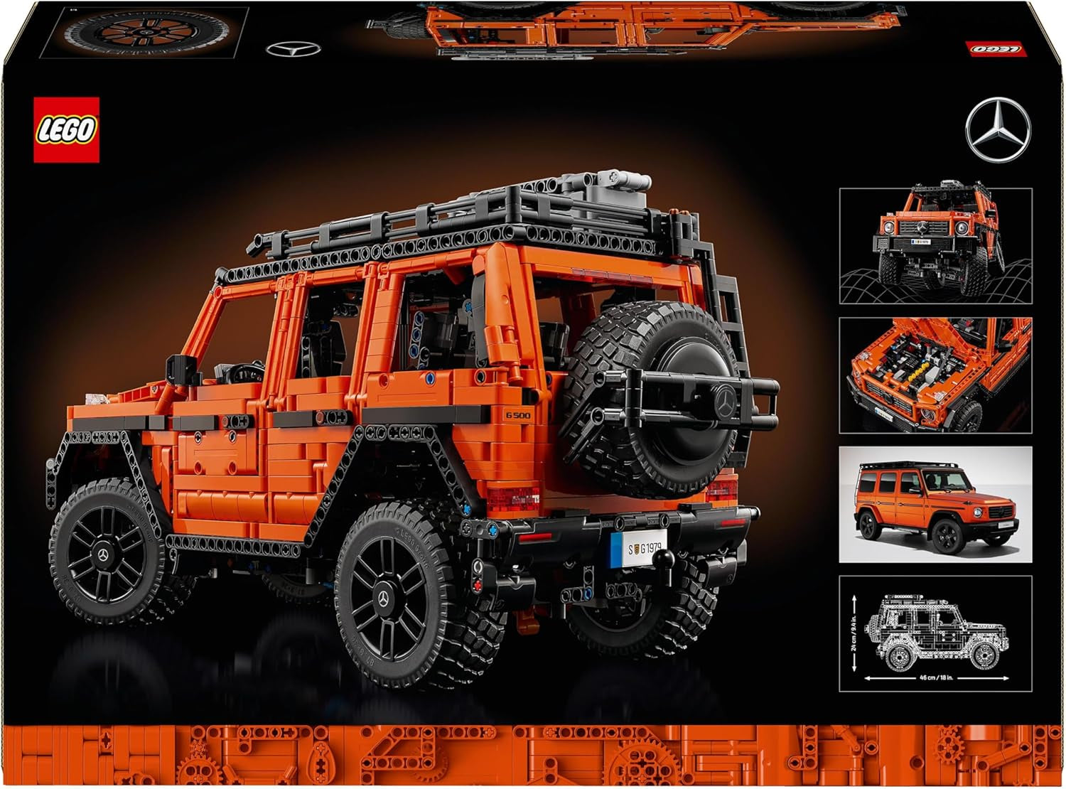 LEGO Technic Mercedes-Benz G 500 Professional Line, G-Klass byggsats för bilmodeller, vuxenpresent, Lyx terrängfordonsset, Mercedes samlarobjekt, Leksaksbil 42177 Byggset Besuche den LEGO-Store